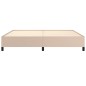 vidaXL Estructura de cama de cuero sintético capuchino 200x200 cm vidaXL Estructura de cama de cuero sintético capuchino 200x200 cm