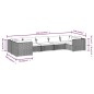 vidaXL Set de muebles de jardín 7 pzas y cojines ratán sintético negro vidaXL Set de muebles de jardín 7 pzas y cojines ratán sintético negro