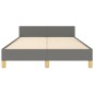 vidaXL Estructura de cama con cabecero de tela gris oscuro 120x200 cm vidaXL Estructura de cama con cabecero de tela gris oscuro 120x200 cm