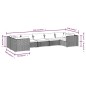 vidaXL Set de muebles de jardín 7 pzas y cojines ratán sintético gris vidaXL Set de muebles de jardín 7 pzas y cojines ratán sintético gris