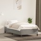 vidaXL Estructura de cama de terciopelo gris claro 100x200 cm vidaXL Estructura de cama de terciopelo gris claro 100x200 cm