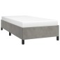 vidaXL Estructura de cama de terciopelo gris claro 100x200 cm vidaXL Estructura de cama de terciopelo gris claro 100x200 cm
