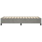 vidaXL Estructura de cama de terciopelo gris claro 100x200 cm vidaXL Estructura de cama de terciopelo gris claro 100x200 cm