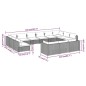 vidaXL Set de muebles de jardín 13 pzas y cojines ratán sintético gris vidaXL Set de muebles de jardín 13 pzas y cojines ratán sintético gris