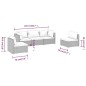 vidaXL Set muebles de jardín 5 piezas y cojines ratán sintético marrón vidaXL Set muebles de jardín 5 piezas y cojines ratán sintético marrón