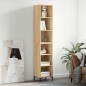 vidaXL Aparador de madera contrachapada color roble 34,5x32,5x180 cm vidaXL Aparador de madera contrachapada color roble 34,5x32,5x180 cm