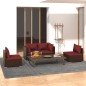 vidaXL Set muebles de jardín 4 piezas y cojines ratán sintético marrón vidaXL Set muebles de jardín 4 piezas y cojines ratán sintético marrón