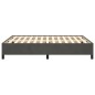 vidaXL Estructura de cama de terciopelo gris oscuro 140x190 cm vidaXL Estructura de cama de terciopelo gris oscuro 140x190 cm