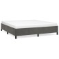 vidaXL Estructura de cama de terciopelo gris oscuro 160x200 cm vidaXL Estructura de cama de terciopelo gris oscuro 160x200 cm