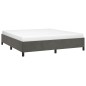 vidaXL Estructura de cama de terciopelo gris oscuro 160x200 cm vidaXL Estructura de cama de terciopelo gris oscuro 160x200 cm