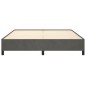 vidaXL Estructura de cama de terciopelo gris oscuro 160x200 cm vidaXL Estructura de cama de terciopelo gris oscuro 160x200 cm