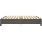vidaXL Estructura de cama de terciopelo gris oscuro 160x200 cm vidaXL Estructura de cama de terciopelo gris oscuro 160x200 cm