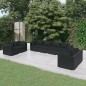 vidaXL Set de muebles de jardín 8 pzas y cojines ratán sintético negro vidaXL Set de muebles de jardín 8 pzas y cojines ratán sintético negro