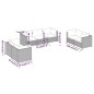 vidaXL Set muebles de jardín 7 piezas y cojines ratán sintético marrón vidaXL Set muebles de jardín 7 piezas y cojines ratán sintético marrón