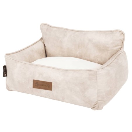 Scruffs & Tramps Cama para perros Kensington crema tamaño M 60x50 cm