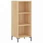 vidaXL Aparador de madera contrachapada color roble 34,5x32,5x180 cm vidaXL Aparador de madera contrachapada color roble 34,5x32,5x180 cm