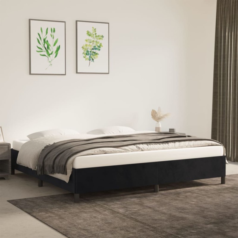 vidaXL Estructura de cama de terciopelo gris claro 200x200 cm vidaXL Estructura de cama de terciopelo gris claro 200x200 cm