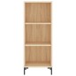 vidaXL Aparador de madera contrachapada color roble 34,5x32,5x180 cm vidaXL Aparador de madera contrachapada color roble 34,5x32,5x180 cm