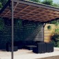 vidaXL Set de muebles de jardín 9 pzas y cojines ratán sintético negro