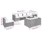 vidaXL Set de muebles de jardín 8 pzas y cojines ratán sintético negro vidaXL Set de muebles de jardín 8 pzas y cojines ratán sintético negro