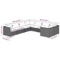 vidaXL Set de muebles de jardín 8 pzas y cojines ratán sintético negro vidaXL Set de muebles de jardín 8 pzas y cojines ratán sintético negro