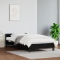 vidaXL Estructura de cama con cabecero cuero sintético negro 90x200 cm vidaXL Estructura de cama con cabecero cuero sintético negro 90x200 cm