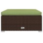 vidaXL Set muebles de jardín 12 pzas y cojines ratán sintético marrón vidaXL Set muebles de jardín 12 pzas y cojines ratán sintético marrón