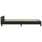 vidaXL Estructura de cama con cabecero cuero sintético negro 90x200 cm vidaXL Estructura de cama con cabecero cuero sintético negro 90x200 cm