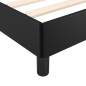 vidaXL Estructura de cama con cabecero cuero sintético negro 90x200 cm vidaXL Estructura de cama con cabecero cuero sintético negro 90x200 cm