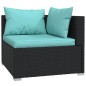 vidaXL Set de muebles de jardín 13 pzas cojines ratán sintético negro vidaXL Set de muebles de jardín 13 pzas cojines ratán sintético negro