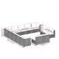 vidaXL Set de muebles de jardín 13 pzas cojines ratán sintético negro vidaXL Set de muebles de jardín 13 pzas cojines ratán sintético negro