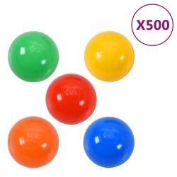 vidaXL Bolas de juego multicolor 500 unidades