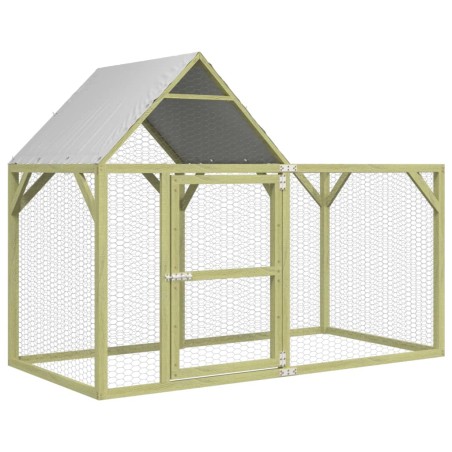 vidaXL Gallinero madera maciza de pino impregnada 200x100x150 cm