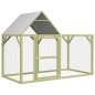 vidaXL Gallinero madera maciza de pino impregnada 200x100x150 cm