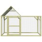 vidaXL Gallinero madera maciza de pino impregnada 200x100x150 cm