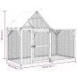 vidaXL Gallinero madera maciza de pino impregnada 200x100x150 cm