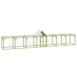 vidaXL Gallinero madera maciza de pino impregnada 700x100x150 cm