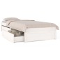 vidaXL Estructura de cama con cajones blanco 90x200 cm vidaXL Estructura de cama con cajones blanco 90x200 cm