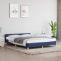 vidaXL Estructura de cama con cabecero tela gris taupe azul 140x200 cm vidaXL Estructura de cama con cabecero tela gris taupe azul 140x200 cm