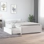 vidaXL Estructura de cama individual con cajones blanco 90x190 cm vidaXL Estructura de cama individual con cajones blanco 90x190 cm