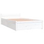 vidaXL Estructura de cama individual con cajones blanco 90x190 cm vidaXL Estructura de cama individual con cajones blanco 90x190 cm