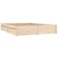 vidaXL Estructura de cama con cajones doble 135x190 cm vidaXL Estructura de cama con cajones doble 135x190 cm