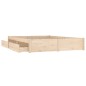 vidaXL Estructura de cama con cajones doble 135x190 cm vidaXL Estructura de cama con cajones doble 135x190 cm