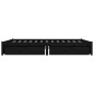 vidaXL Estructura de cama con cajones doble negro 135x190 cm vidaXL Estructura de cama con cajones doble negro 135x190 cm