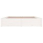 vidaXL Estructura de cama con cajones blanco 140x200 cm vidaXL Estructura de cama con cajones blanco 140x200 cm