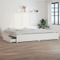 vidaXL Estructura de cama con cajones blanco super king 180x200 cm