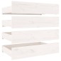 vidaXL Estructura de cama con cajones blanco super king 180x200 cm