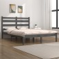 vidaXL Estructura de cama madera maciza de pino gris 180x200 cm vidaXL Estructura de cama madera maciza de pino gris 180x200 cm