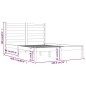 vidaXL Estructura de cama madera maciza de pino negra 180x200 cm vidaXL Estructura de cama madera maciza de pino negra 180x200 cm