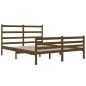 vidaXL Estructura de cama doble pequeña madera pino marrón 120x190 cm vidaXL Estructura de cama doble pequeña madera pino marrón 120x190 cm
